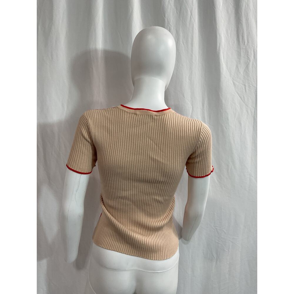 Autumn Cashmere Graphic Pink 'Baby' Tee Size S - Picture 3 of 5